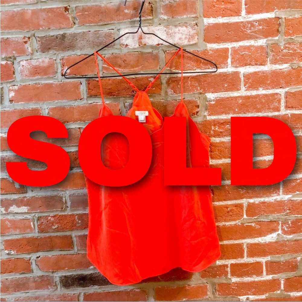 J crew Orange Tank Top - Picture 1 of 6